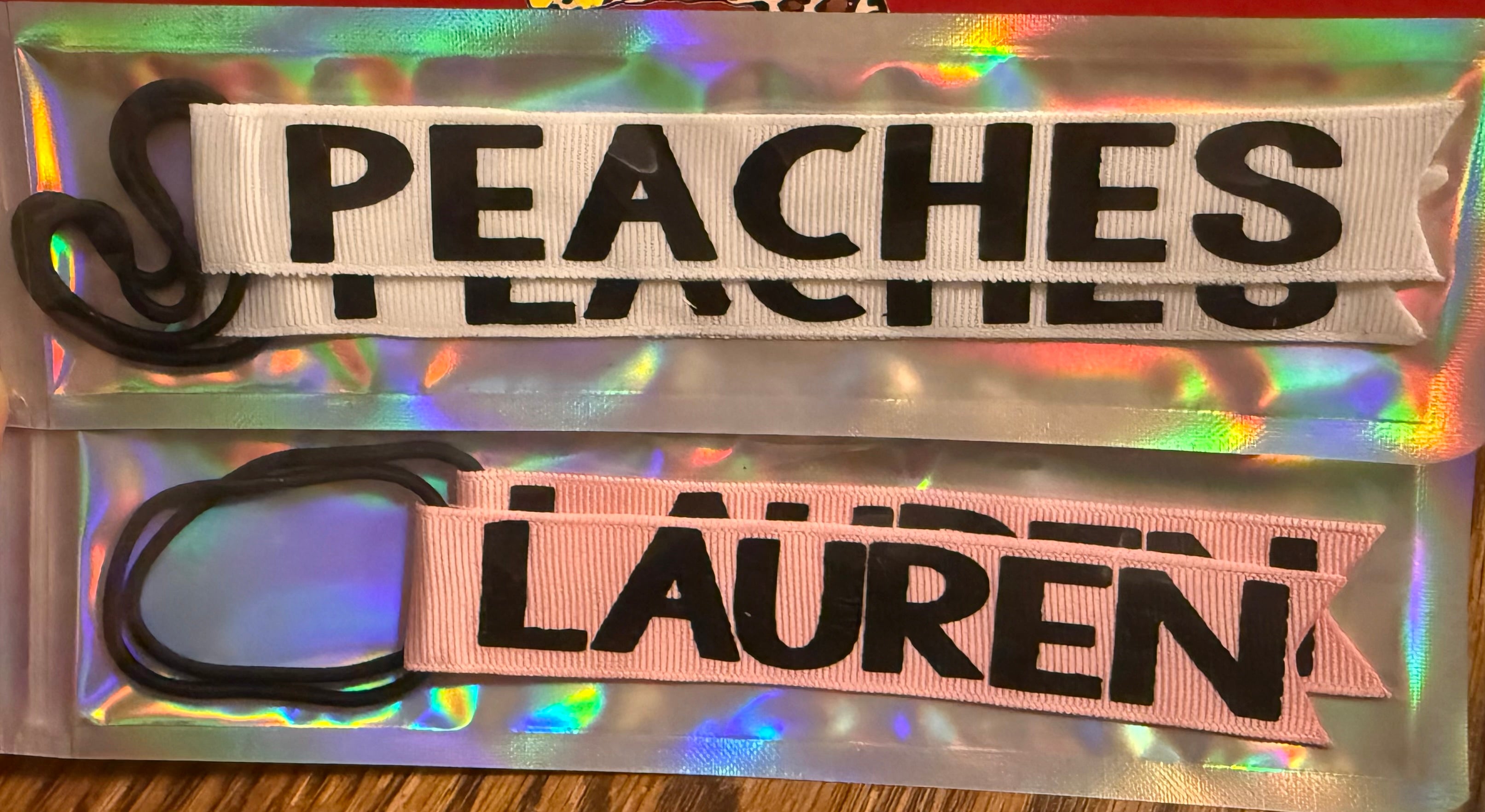 Pom Pom Tags - Set of 2 - Cheer - Cheerleader - Name - Personalized - Team Gift Cheer Camp Pom Tags Tie Ribbon tiktok
