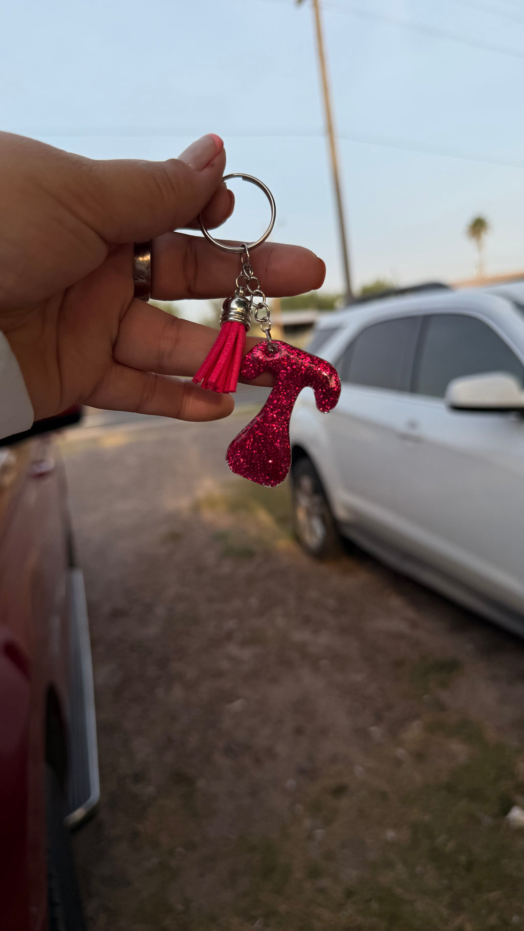 MONOGRAM KEYCHAIN